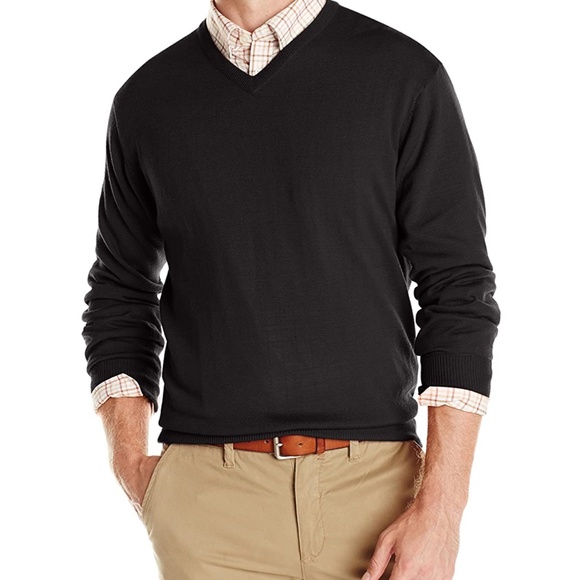 Cutter & Buck black v neck sweater